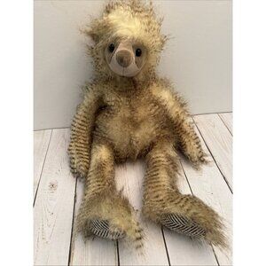 Marshalls Sloth Body Warmer Heat Comfort Brown Tan Plush 17” VGUC